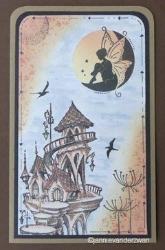 Nellie's Choice Clear Stamp Fairy Tale - Summer Castle-3