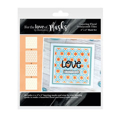 Pour l'amour des masques - Carrelage floral en nid d'abeille en couches-1
