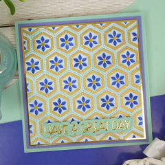 Pour l'amour des masques - Carrelage floral en nid d'abeille en couches-2