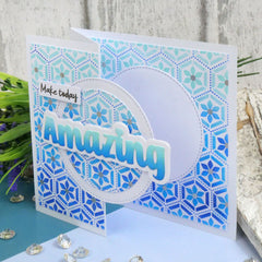 Pour l'amour des masques - Carrelage floral en nid d'abeille en couches-19