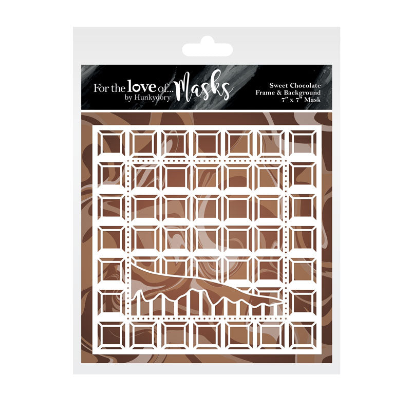 Por el amor a las máscaras - Marco y fondo de chocolate dulce-1