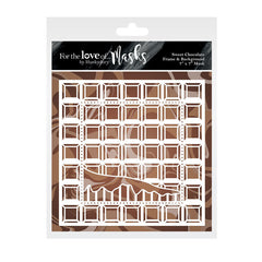 Por el amor a las máscaras - Marco y fondo de chocolate dulce-1