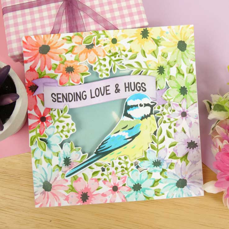 For the Love of Masks - Layering Corner Blossoms-8