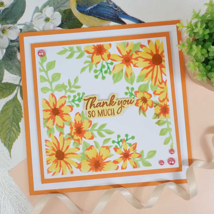 For the Love of Masks - Layering Corner Blossoms-3