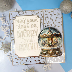 For the Love of Masks - Festive Lights Frame & Sentiment-4