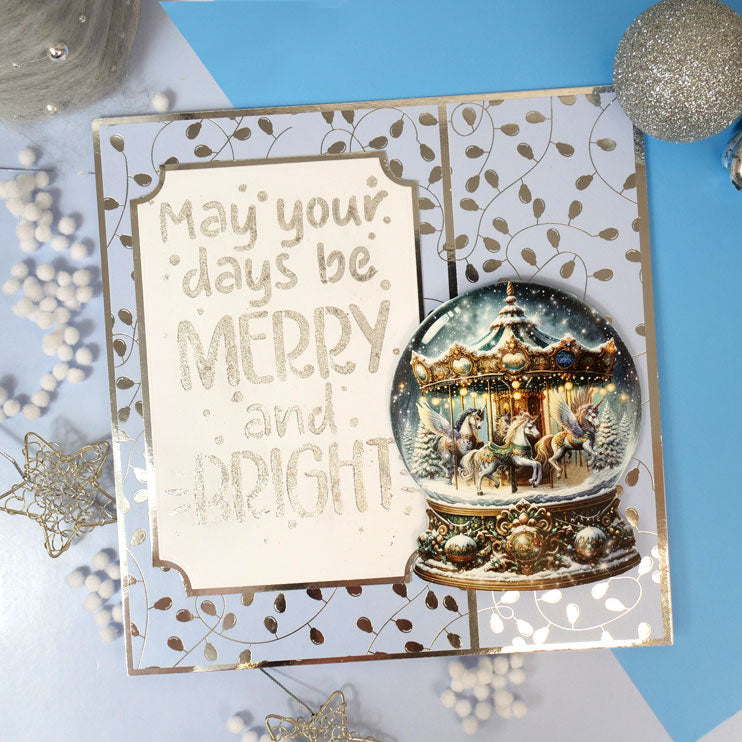 For the Love of Masks - Festive Lights Frame & Sentiment-4