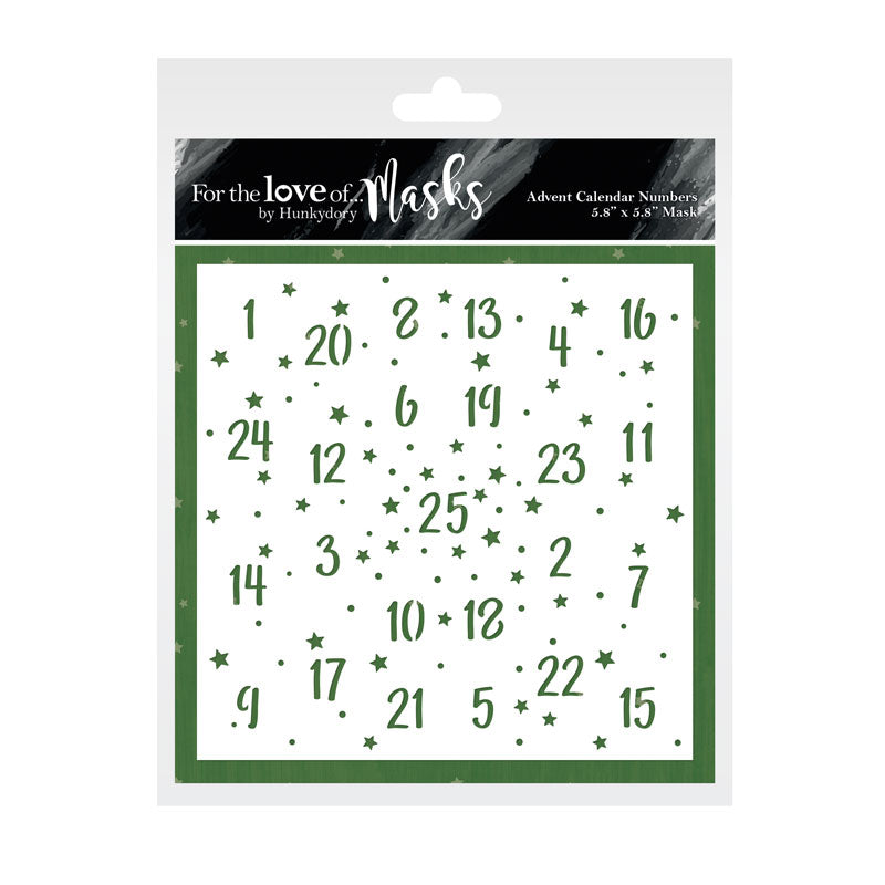 For the Love of Masks - Advent Calendar Numbers-1