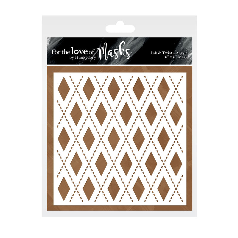 For the Love of Masks - Ink & Twist - Argyle-1