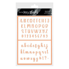 For the Love of Masks - Brush Script Alphabet Set-1