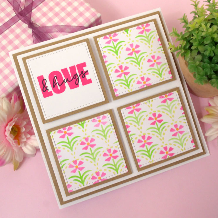 For the Love of Masks - Layering Scalloped Florals-11