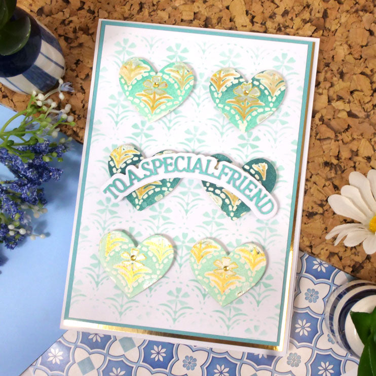 For the Love of Masks - Layering Scalloped Florals-7