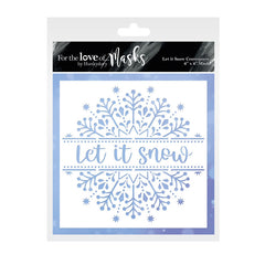 For the Love of Masks - Let It Snow Centrepiece-1