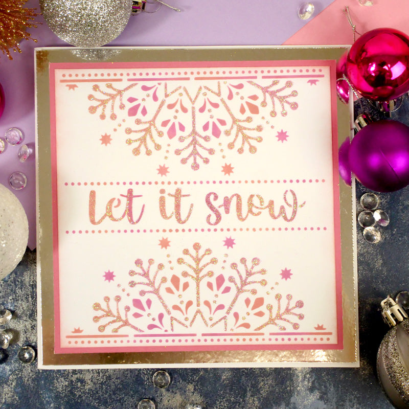 For the Love of Masks - Let It Snow Centrepiece-3
