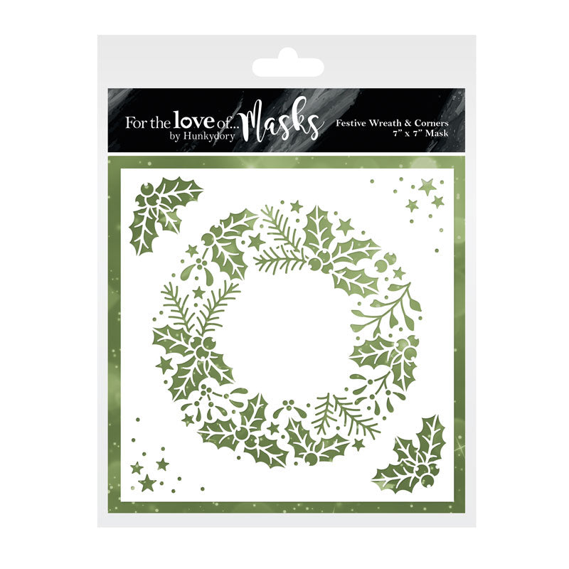 For the Love of Masks - Festive Wreath & Corners-1