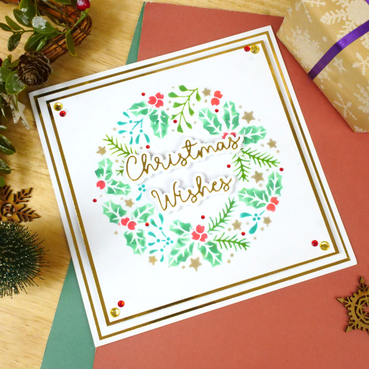 For the Love of Masks - Festive Wreath & Corners-2