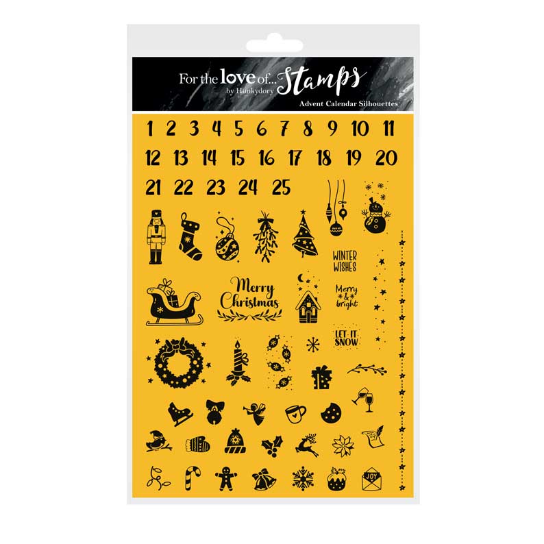 Pour l'amour des timbres - Silhouettes du calendrier de l'Avent-1
