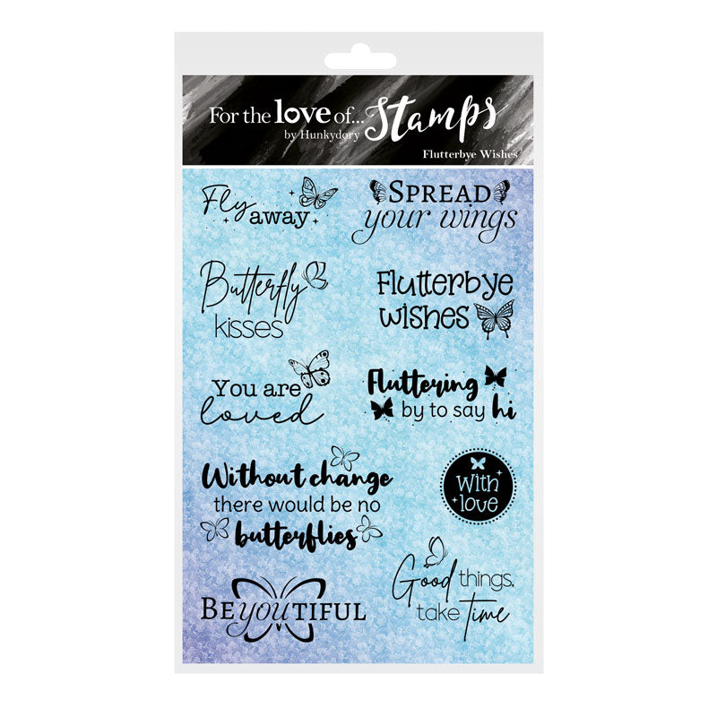 For the Love of Stamps - Flutterbye Wishes-1