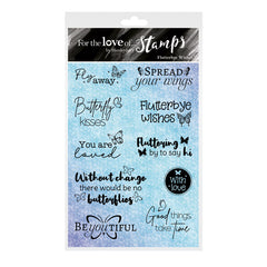 For the Love of Stamps - Flutterbye Wishes-1