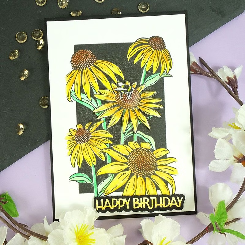 For the Love of Stamps - Coneflower Delights-2