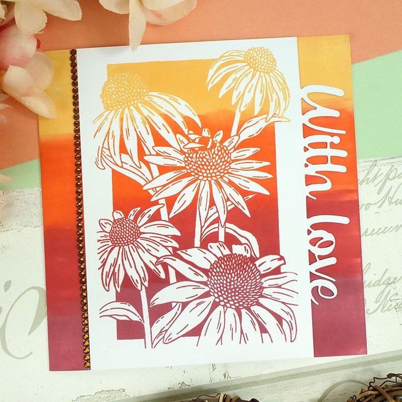 For the Love of Stamps - Coneflower Delights-3