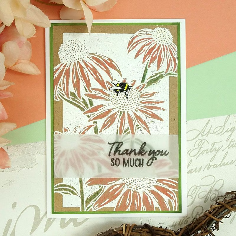 For the Love of Stamps - Coneflower Delights-5