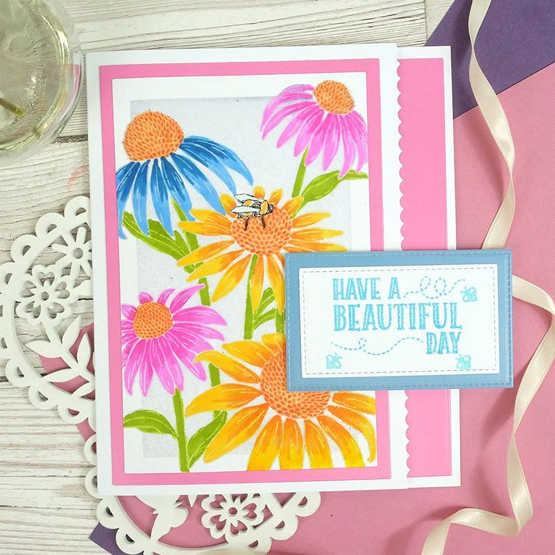 For the Love of Stamps - Coneflower Delights-7