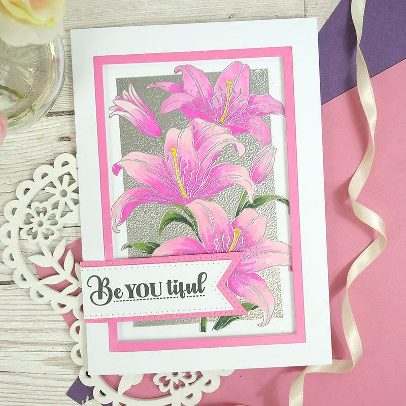For the Love of Stamps - Luscious Lilies-3