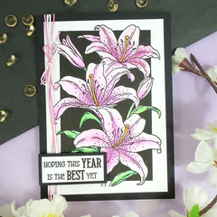 For the Love of Stamps - Luscious Lilies-4