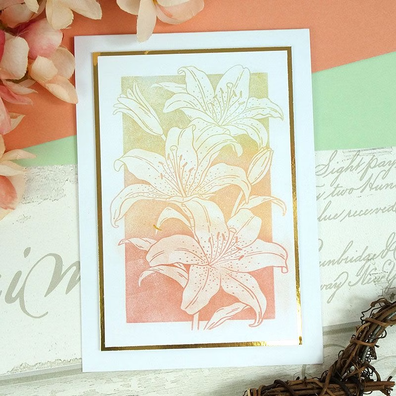 For the Love of Stamps - Luscious Lilies-5