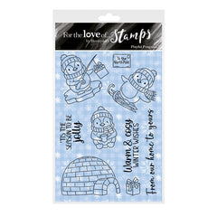 For the Love of Stamps - Playful Penguins-1