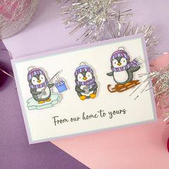 For the Love of Stamps - Playful Penguins-4