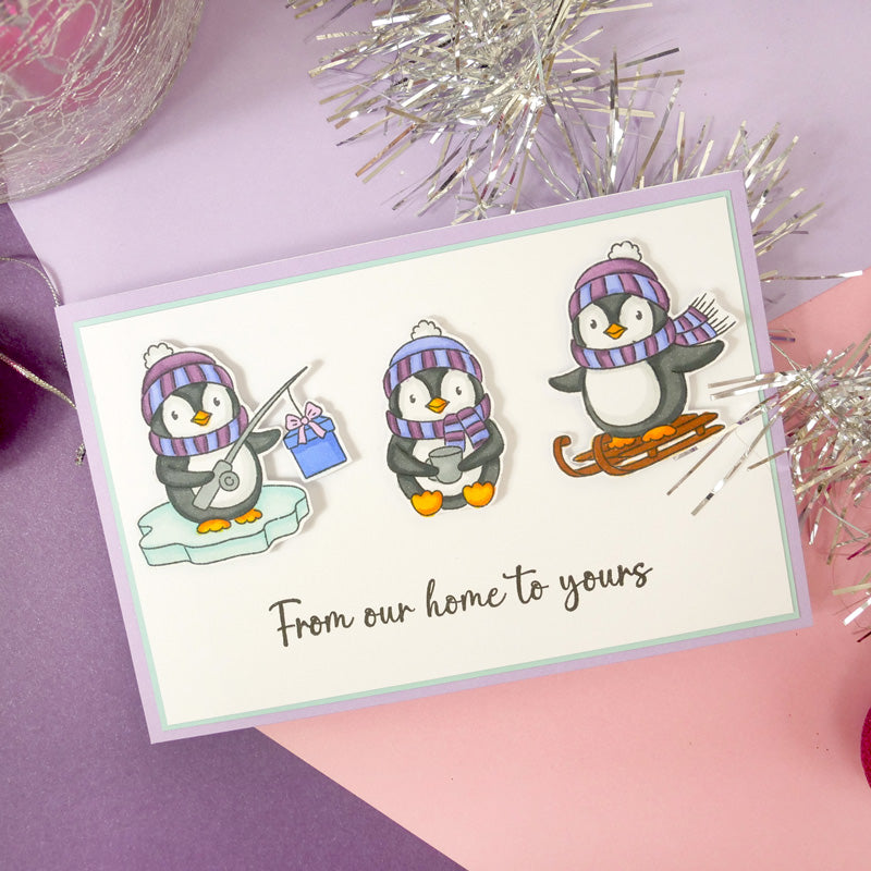 For the Love of Stamps - Playful Penguins-4