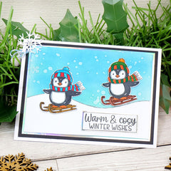 For the Love of Stamps - Playful Penguins-7