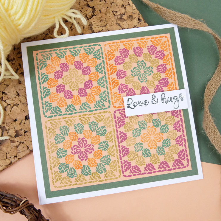 For the Love of Stamps - Classic Granny Square-2