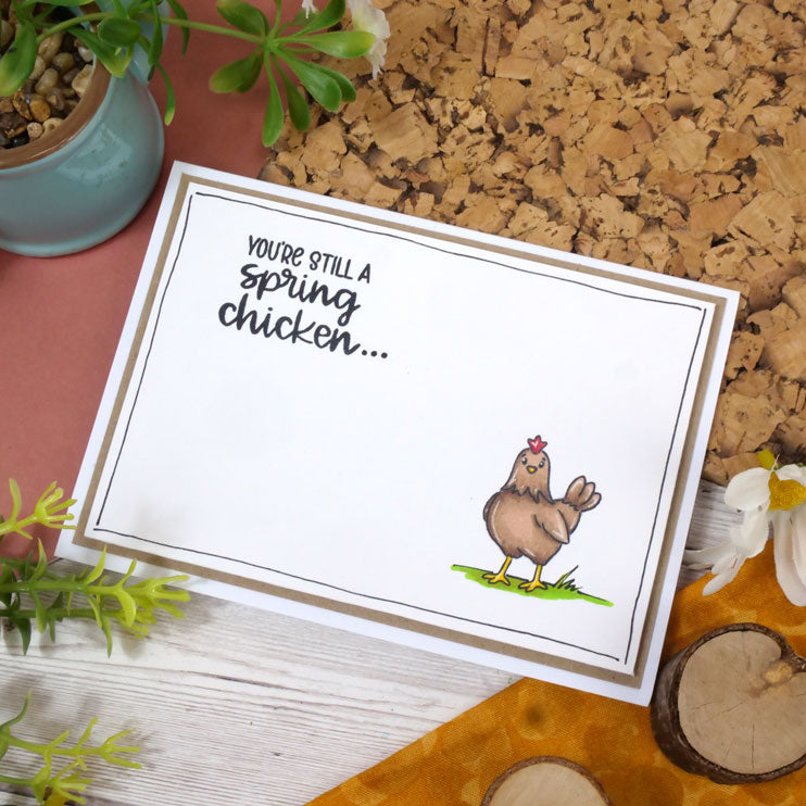 For the Love of Stamps - Cheery Cow & Chickens-3