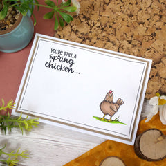 For the Love of Stamps - Cheery Cow & Chickens-3