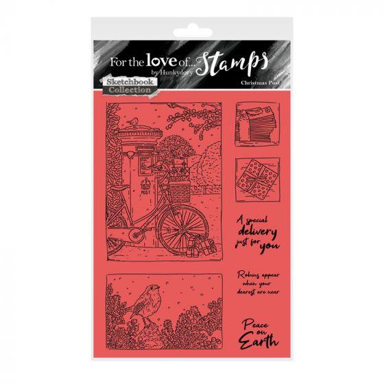 For The Love Of Stamps - Christmas Post A6 Stamp Set-1