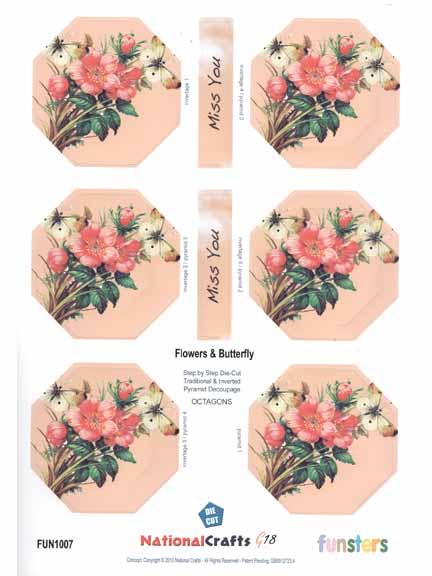 Funsters - Flowers & Butterfly-1