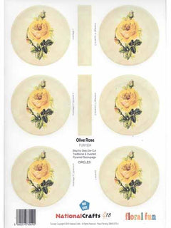 Large Yellow Rose - Circle-1