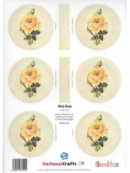 Large Yellow Rose - Circle-1