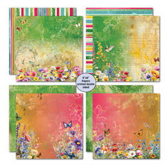 3Quarter Designs Fluttering Wings, Pack de papiers 15x15 cm-2