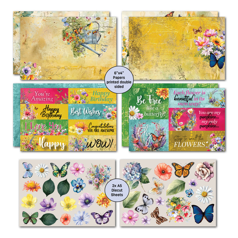 Pack de cartes 3Quarter Designs Fluttering Wings 6x4-5