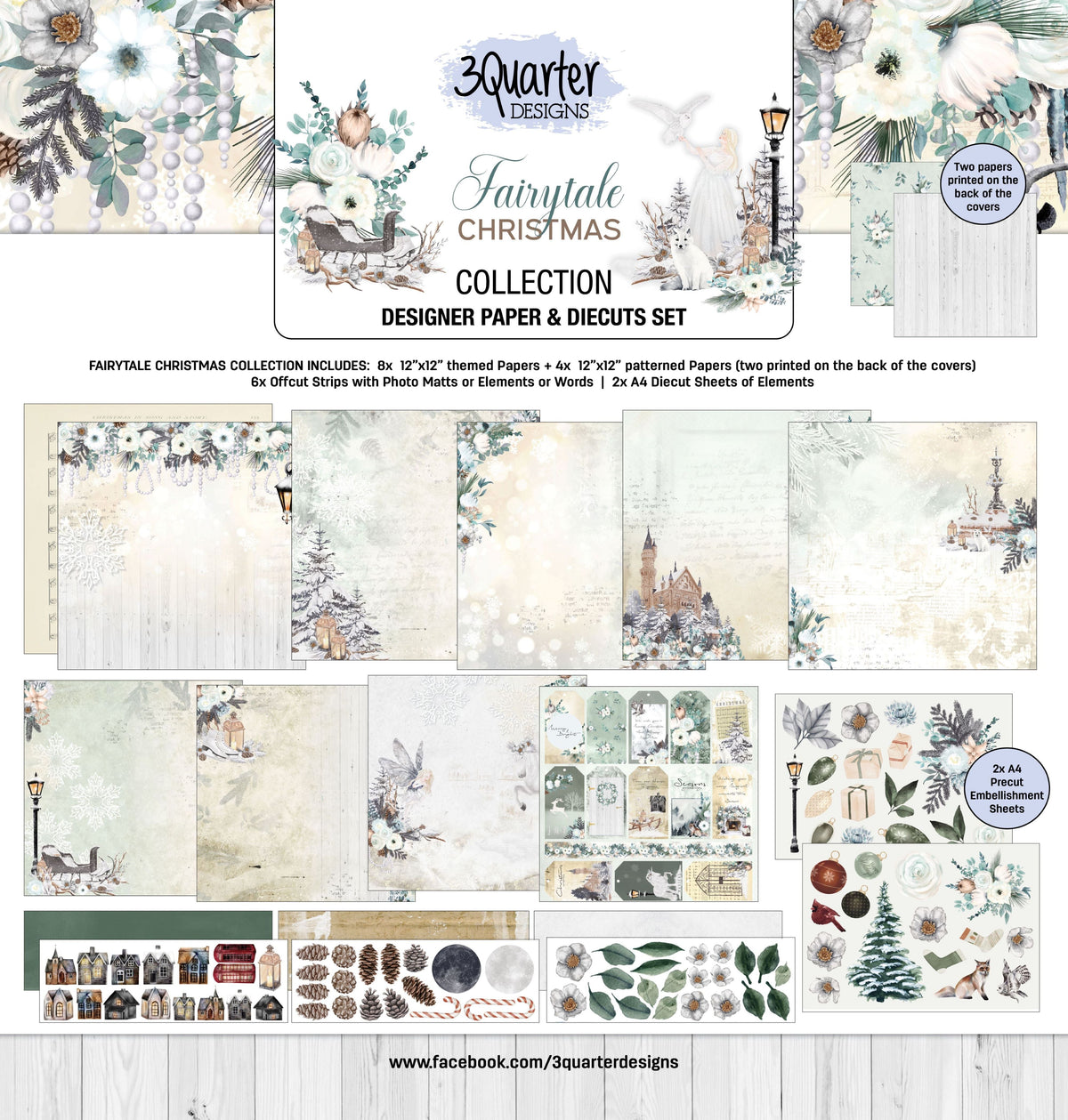 Collection de papiers Noël féerique 30x30-1