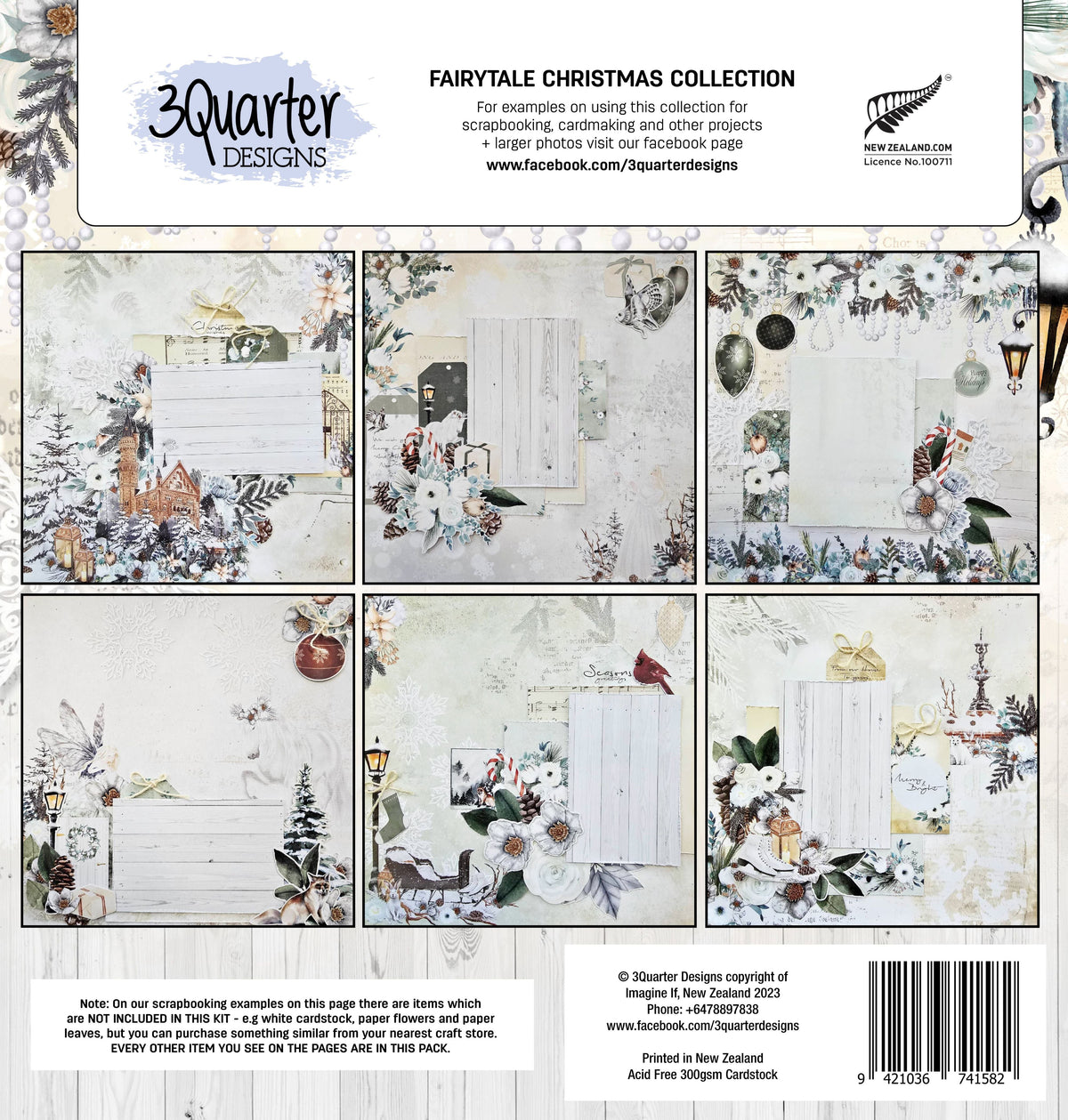 Collection de papiers Noël féerique 30x30-20