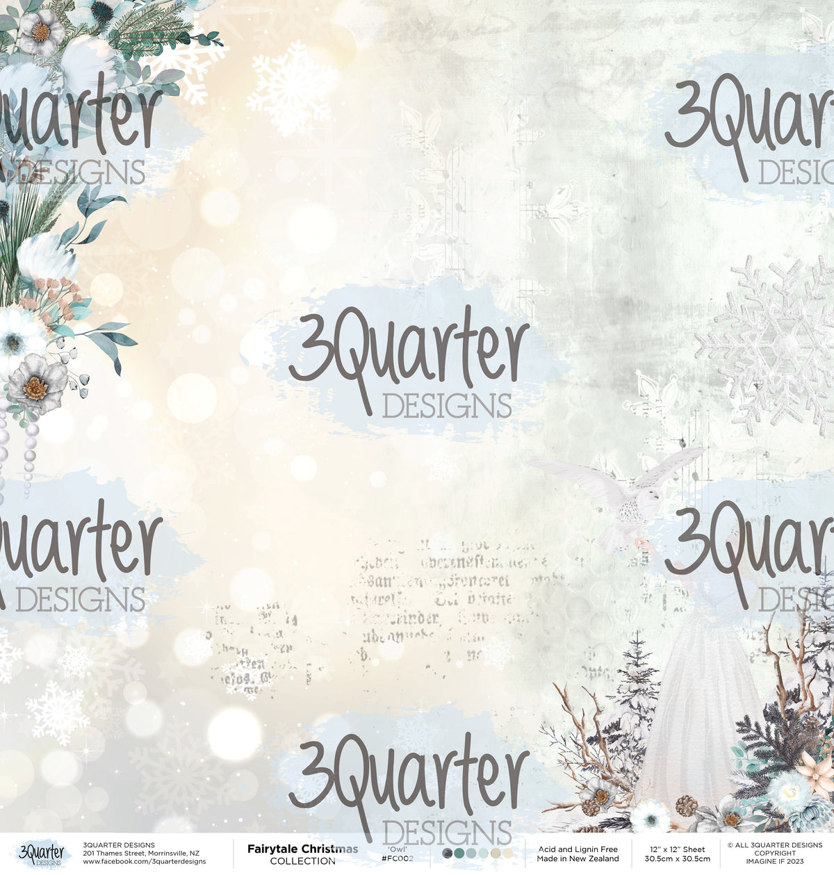 Collection de papiers Noël féerique 30x30-4