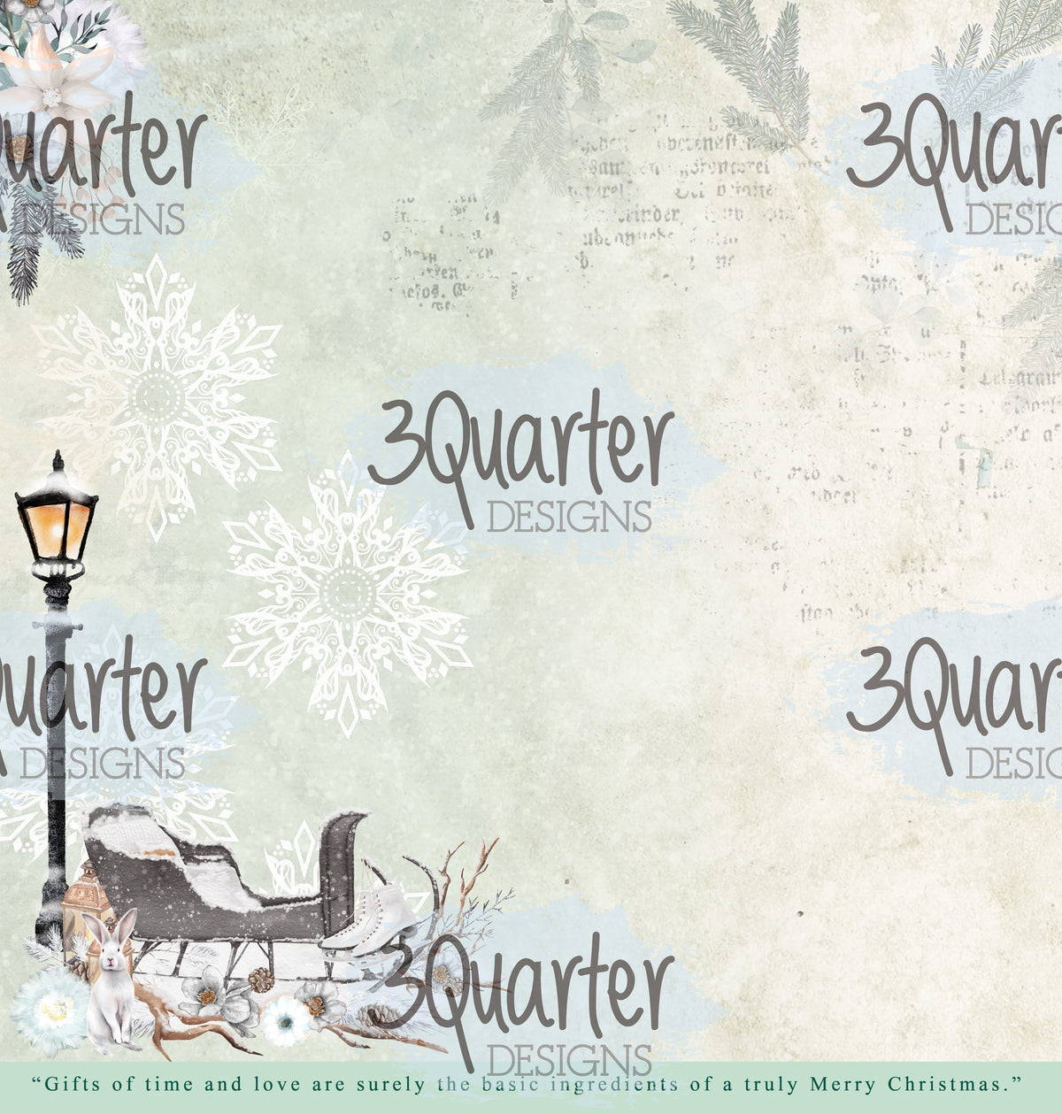 Collection de papiers Noël féerique 30x30-7
