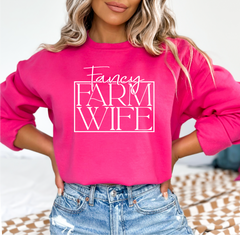 Fancy Farm Wife Unisex Crewneck-1