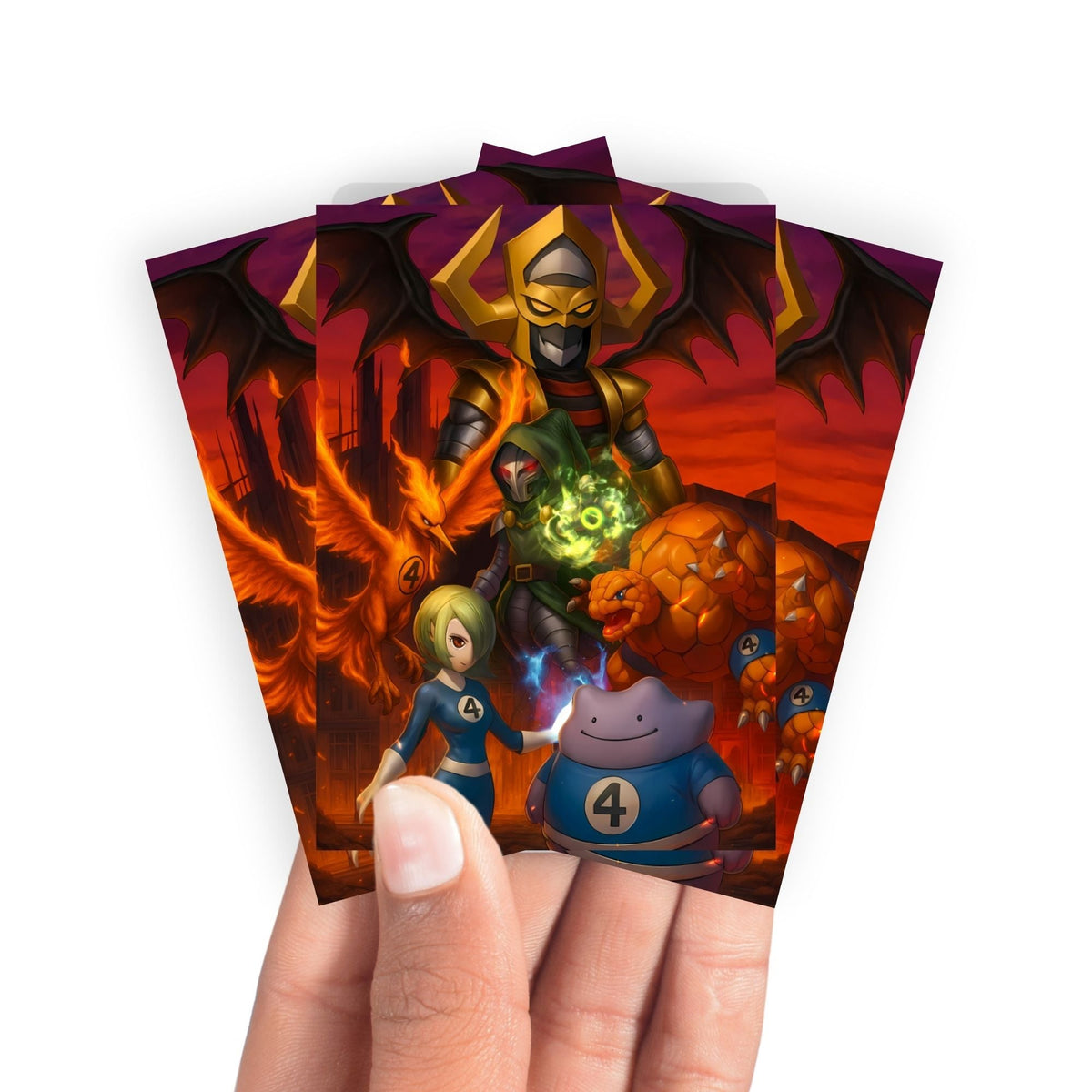Fantastic 4 x Pokemon Card Sleeves-3