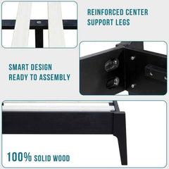 Callisto Solid Wood Bed Frame-8
