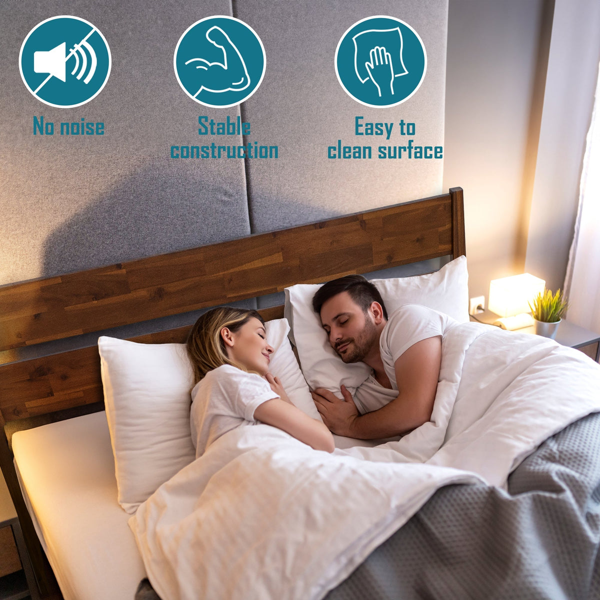 Callisto Solid Wood Bed Frame-19